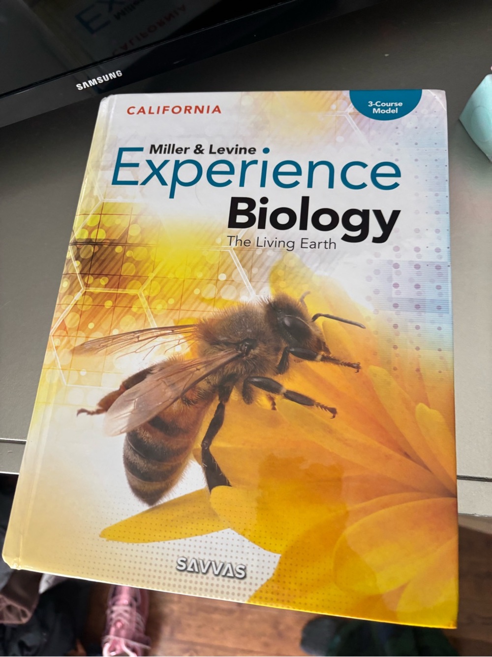Experience Biology Textbook - Yellow Bee Cover